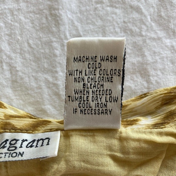 Vintage Lew Magram Collection Leopard Animal Print Sheer Skirt Midi Sz 8 Lined - Picture 4 of 7